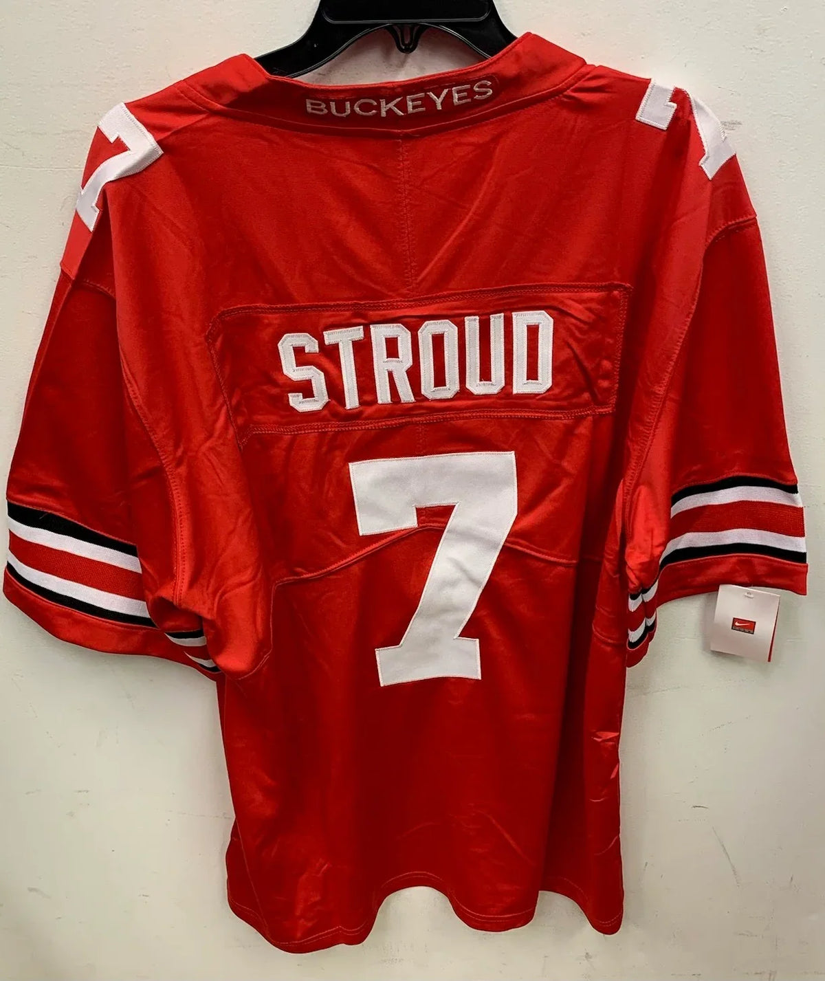 CJ Stroud Ohio State Buckeyes Jersey red Nike product image 2, provided for visual reference and product detail review