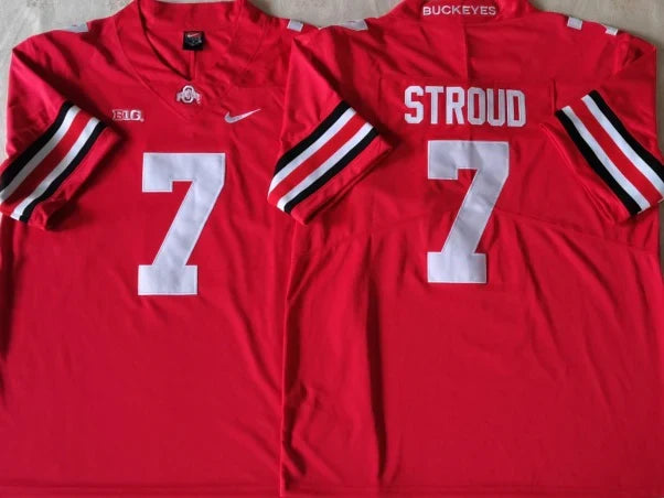 CJ Stroud Ohio State Buckeyes Jersey red Nike product image 1, provided for visual reference and product detail review