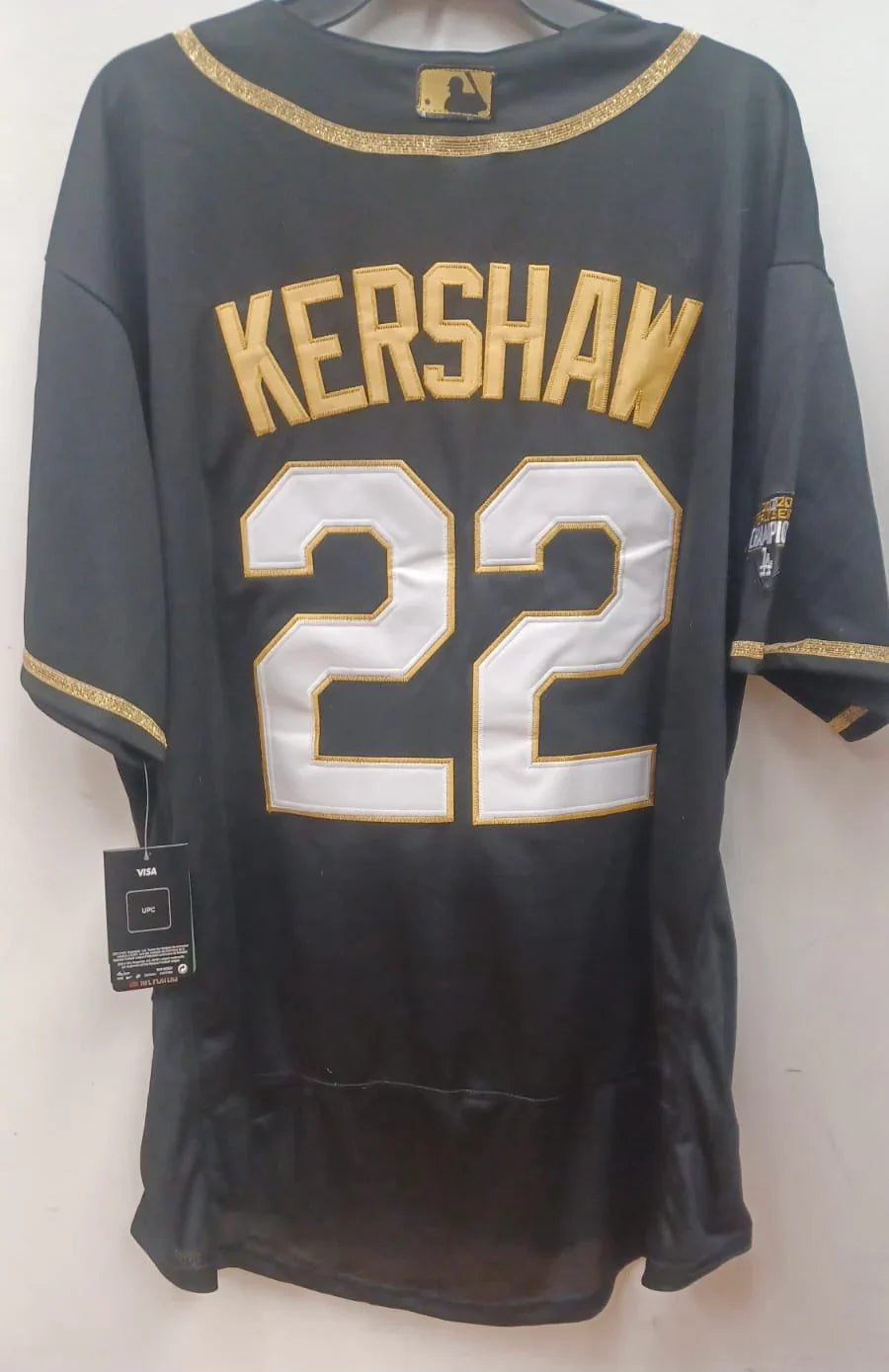 Clayton Kershaw Los Angeles Dodgers Jersey black product image 2, provided for visual reference and product detail review