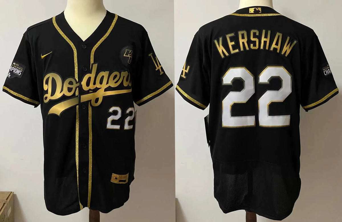 Clayton Kershaw Los Angeles Dodgers Jersey black product image 1, provided for visual reference and product detail review