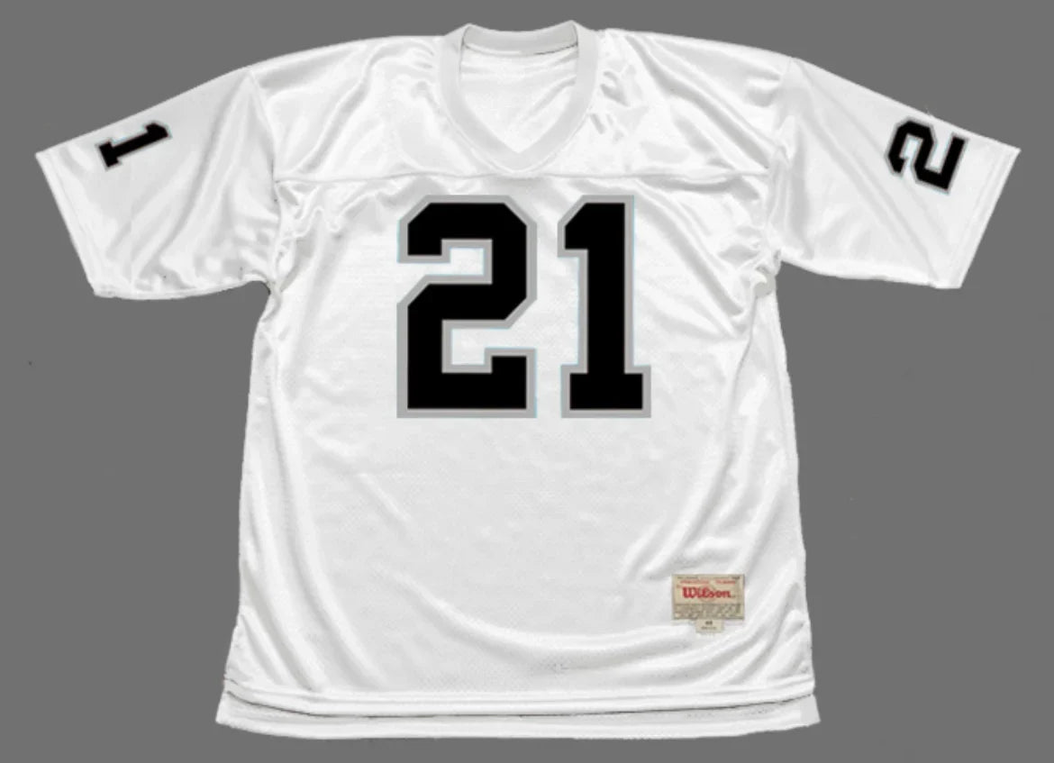 Cliff Branch Oakland Raiders Mitchell & Ness Jersey white product image 2, provided for visual reference and product detail