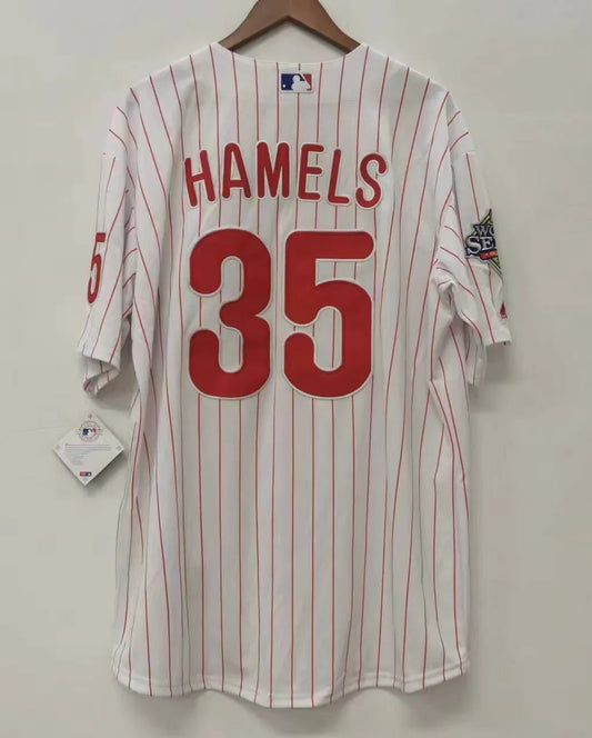 Cole Hamels Philadelphia Phillies Jersey white product image 1, provided for visual reference and product detail review