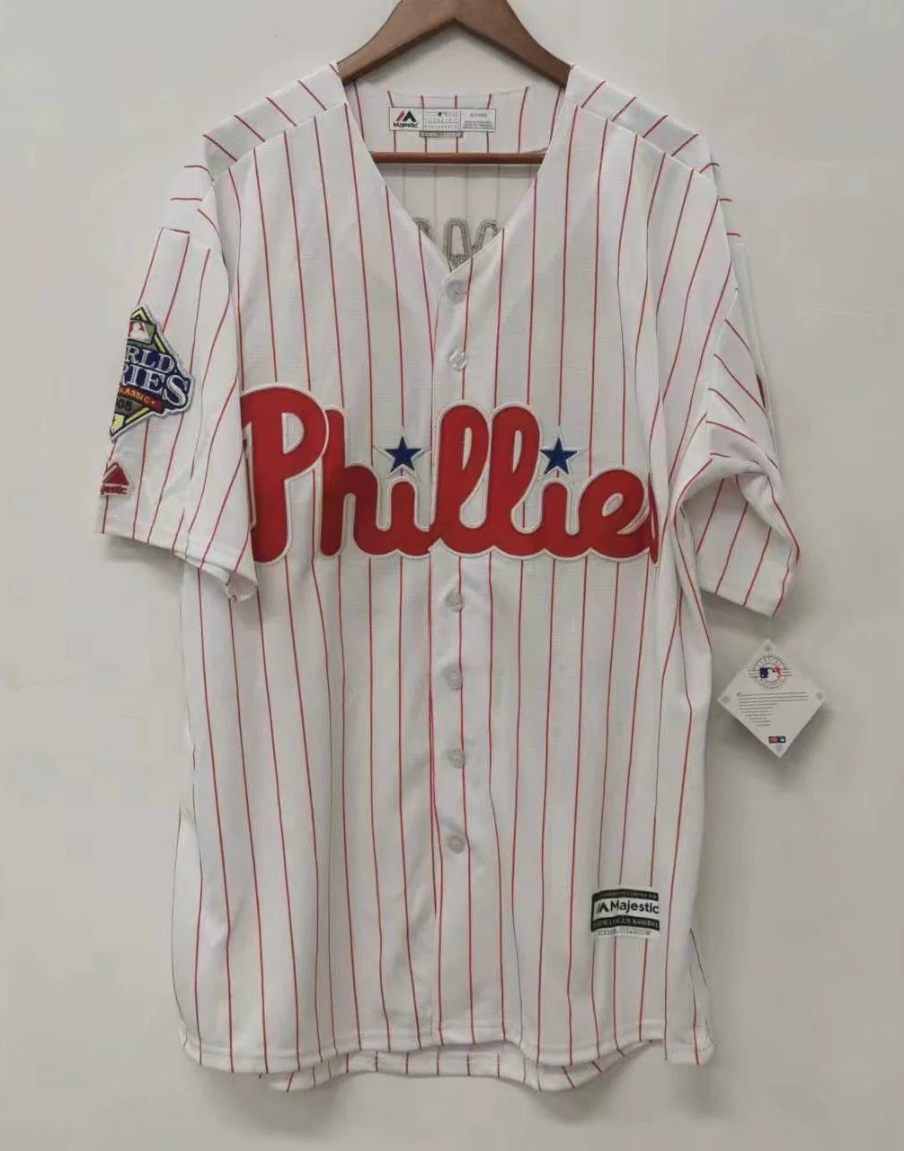 Cole Hamels Philadelphia Phillies Jersey white product image 2, provided for visual reference and product detail review