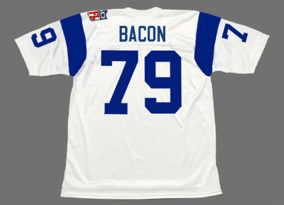 Coy Bacon 1969 Los Angeles Rams NFL Mitchell & Ness Jersey product image 1, provided for visual reference and product detail