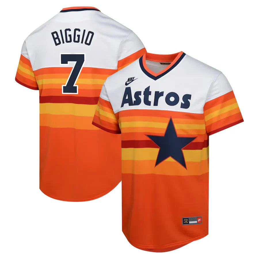 Craig Biggio Houston Astros Official MLB NIKE Jersey product image 1, provided for visual reference and product detail review