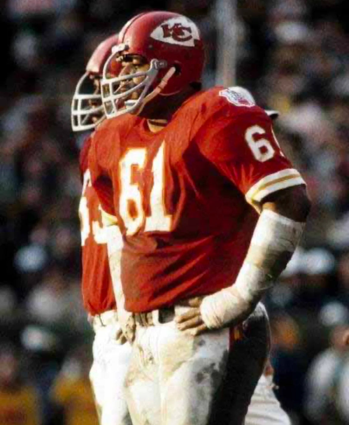 Curley Culp 1969 Kansas City Chiefs NFL Mitchell & Ness Jersey red product image 4, provided for visual reference and