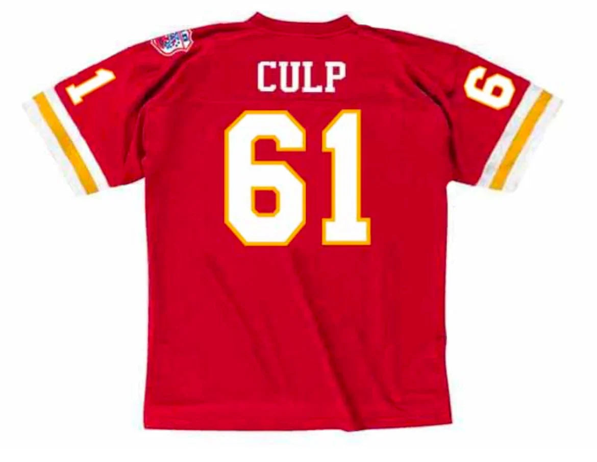 Curley Culp 1969 Kansas City Chiefs NFL Mitchell & Ness Jersey red product image 1, provided for visual reference and