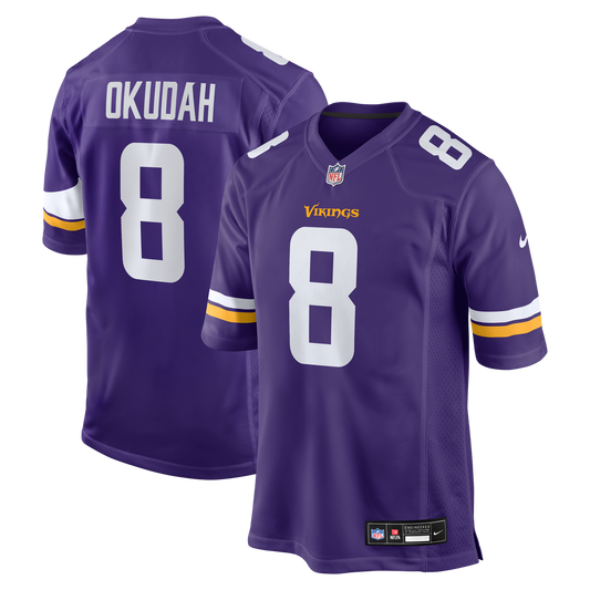 Men's Minnesota Vikings Jeff Okudah Nike Purple Team Game product image 1