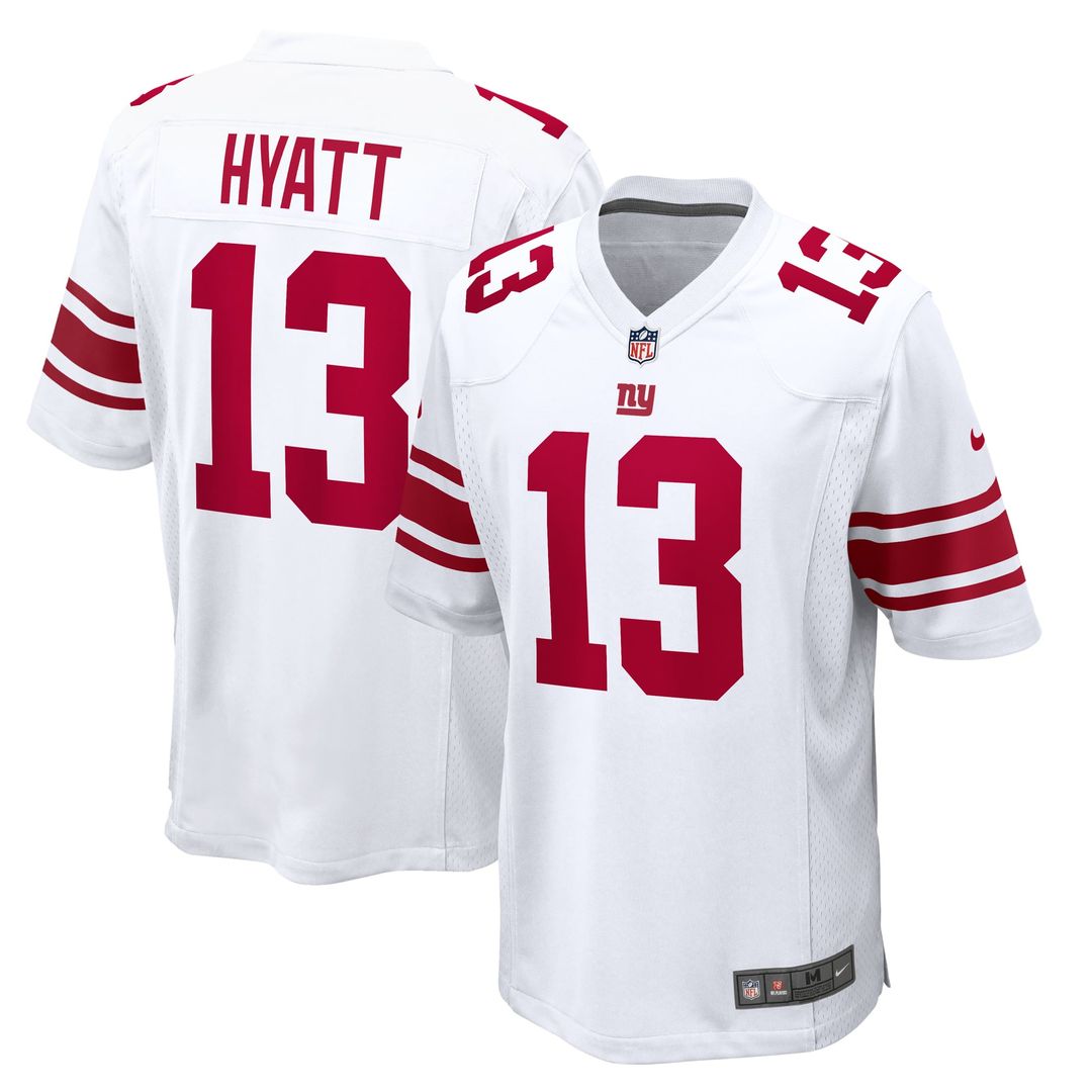 Men's New York Giants Jalin Hyatt Nike White Game Jersey product image 1