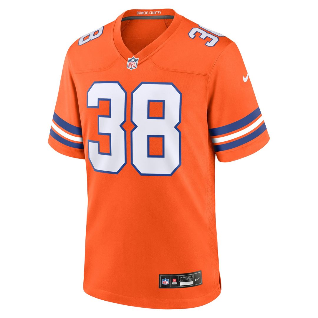 Men's Denver Broncos Jaleel McLaughlin Nike Orange Mile product image 2