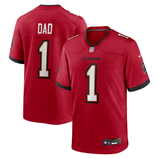 Men's Tampa Bay Buccaneers Number 1 Dad Nike Red Game Jersey product image 1