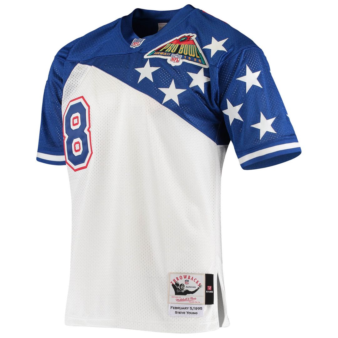 Men's NFC Steve Young Mitchell & Ness White/Blue 1994 Pro product image 2