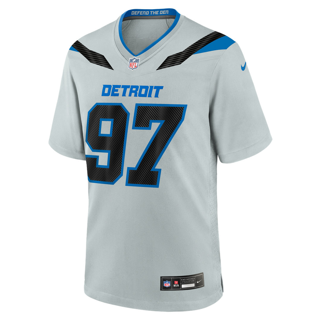 Men's Detroit Lions Aidan Hutchinson Nike Silver 2026 product image 6