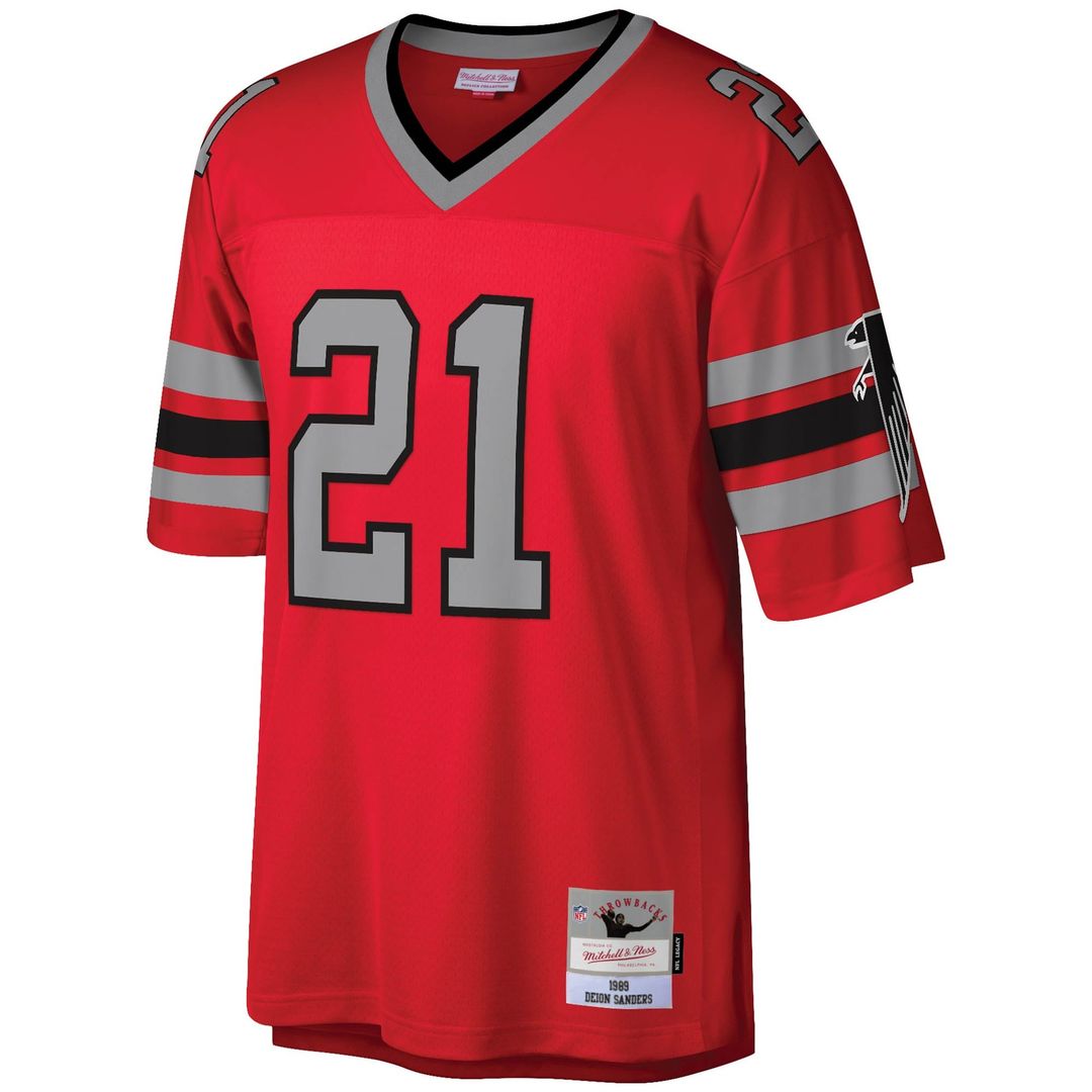 Men's Atlanta Falcons Deion Sanders Mitchell & Ness White product image 8