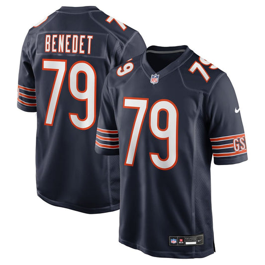 Men's Chicago Bears Theo Benedet Nike Navy Team Game Jersey product image 1