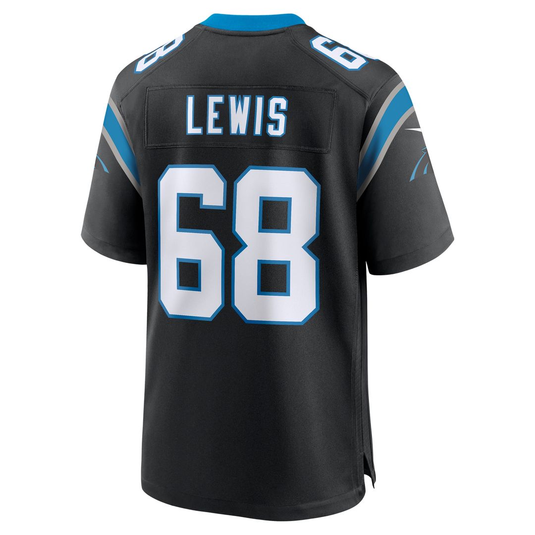 Men's Carolina Panthers Damien Lewis Nike Black Game Jersey product image 3