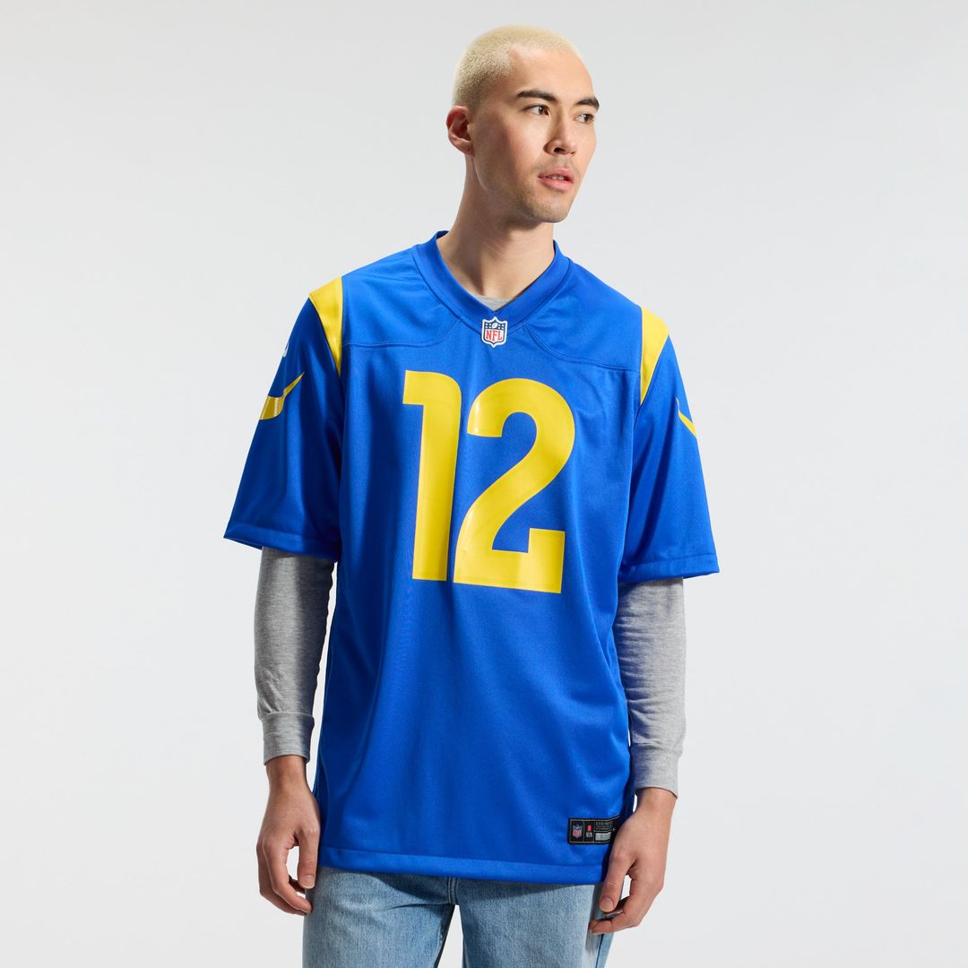 Men's Los Angeles Rams Puka Nacua Nike White Game Player product image 8