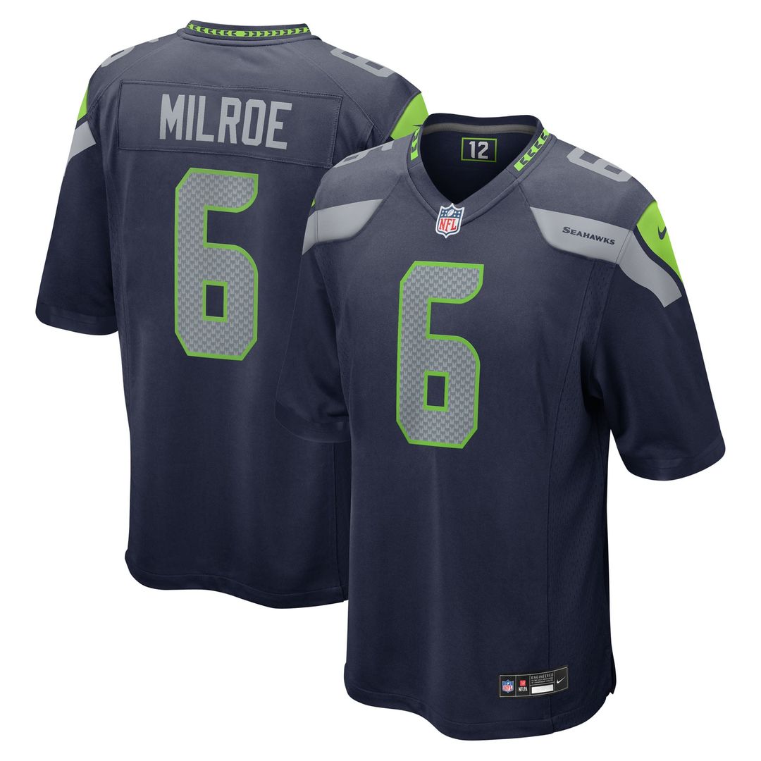 Men's Seattle Seahawks Jalen Milroe Nike College Navy 2025 product image 1