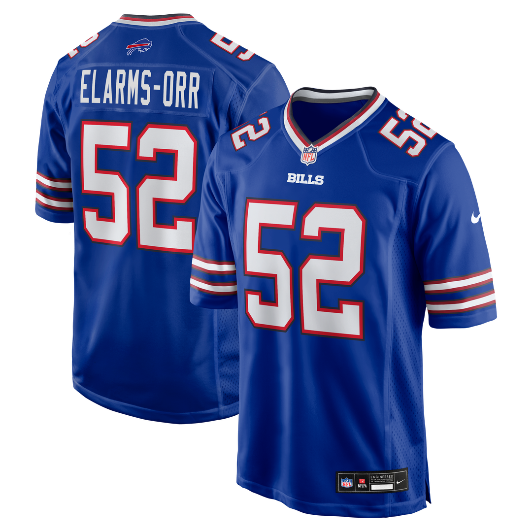 Men's Buffalo Bills Kaleb Elarms-Orr Nike Royal Team Game product image 1