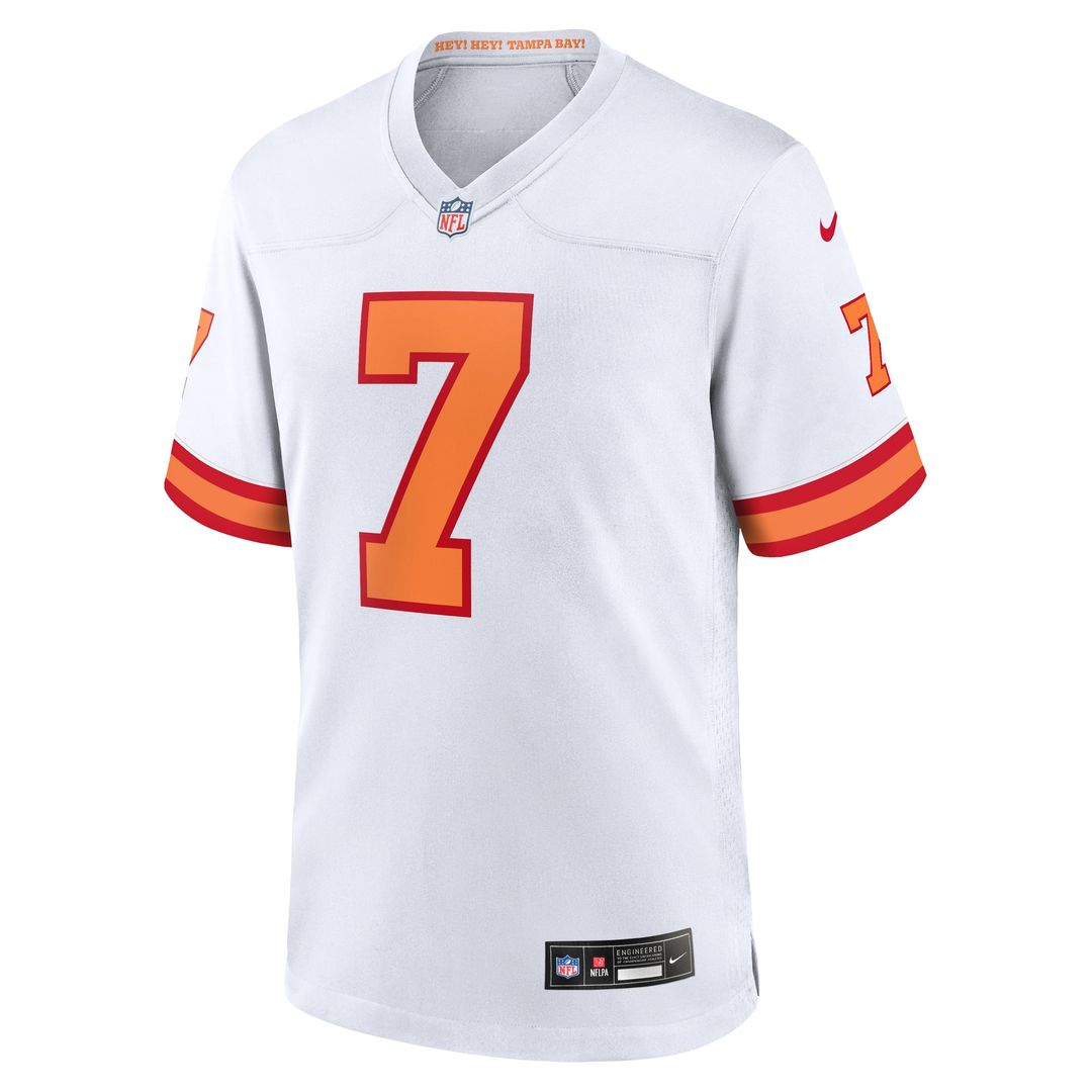 Men's '76 Tampa Bay Buccaneers Bucky Irving Nike White Game product image 2