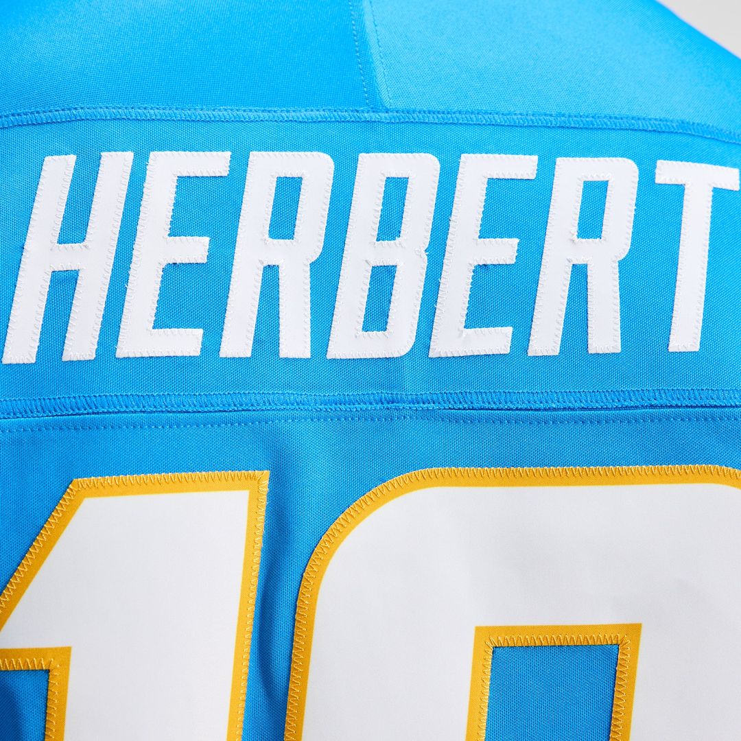 Men's Los Angeles Chargers Justin Herbert Nike Powder Blue product image 11