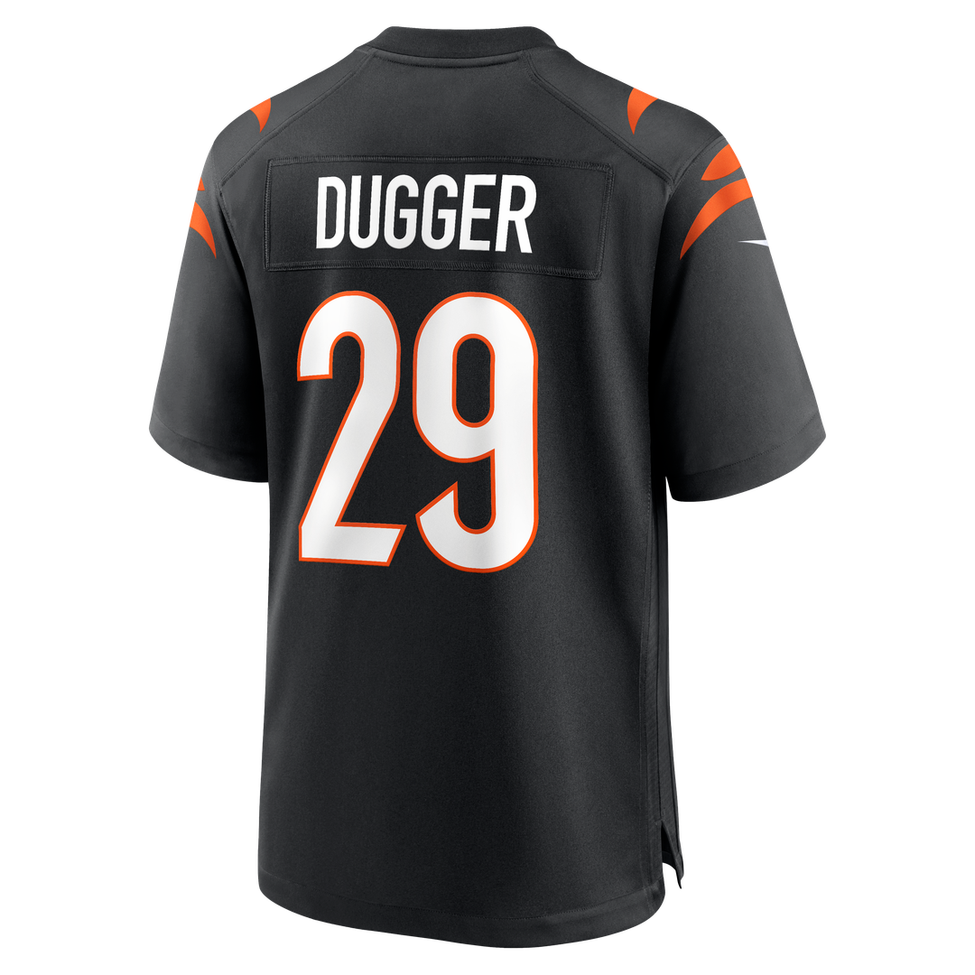 Men's Cincinnati Bengals Kyle Dugger Nike Black Team Game product image 3