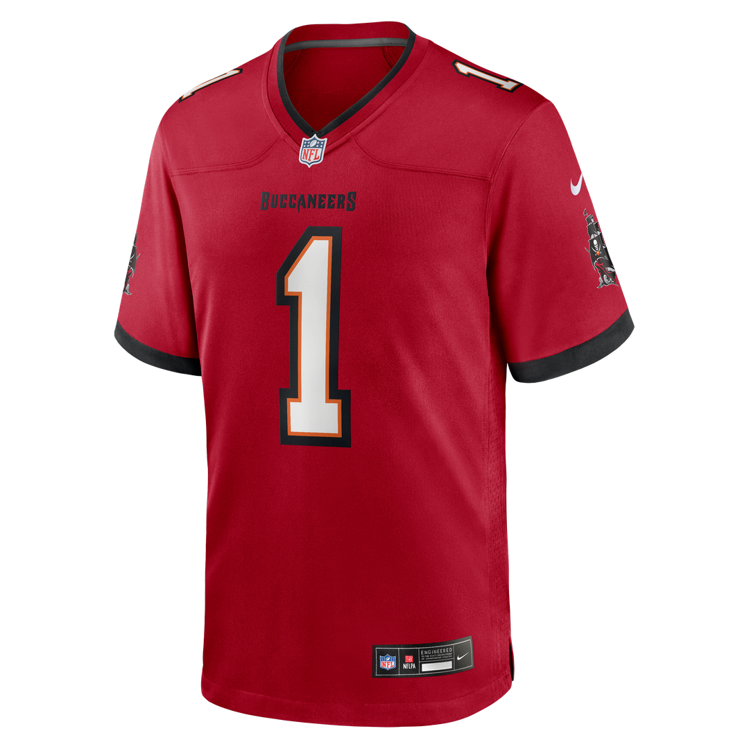 Men's Tampa Bay Buccaneers Number 1 Dad Nike Red Game Jersey product image 2