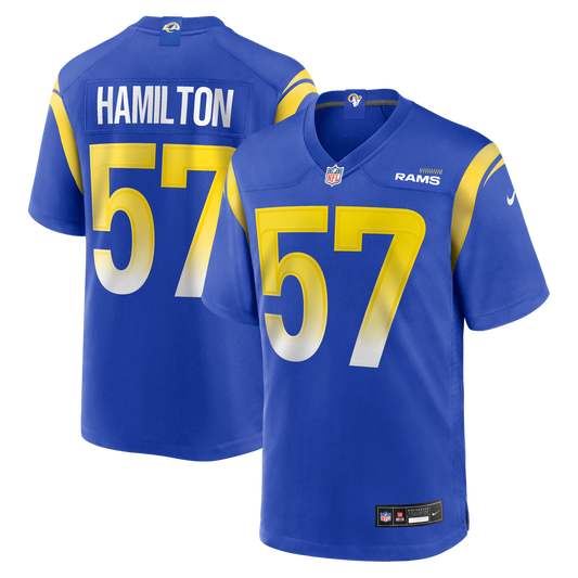 Men's Los Angeles Rams Ty Hamilton Nike Royal Team Game product image 1