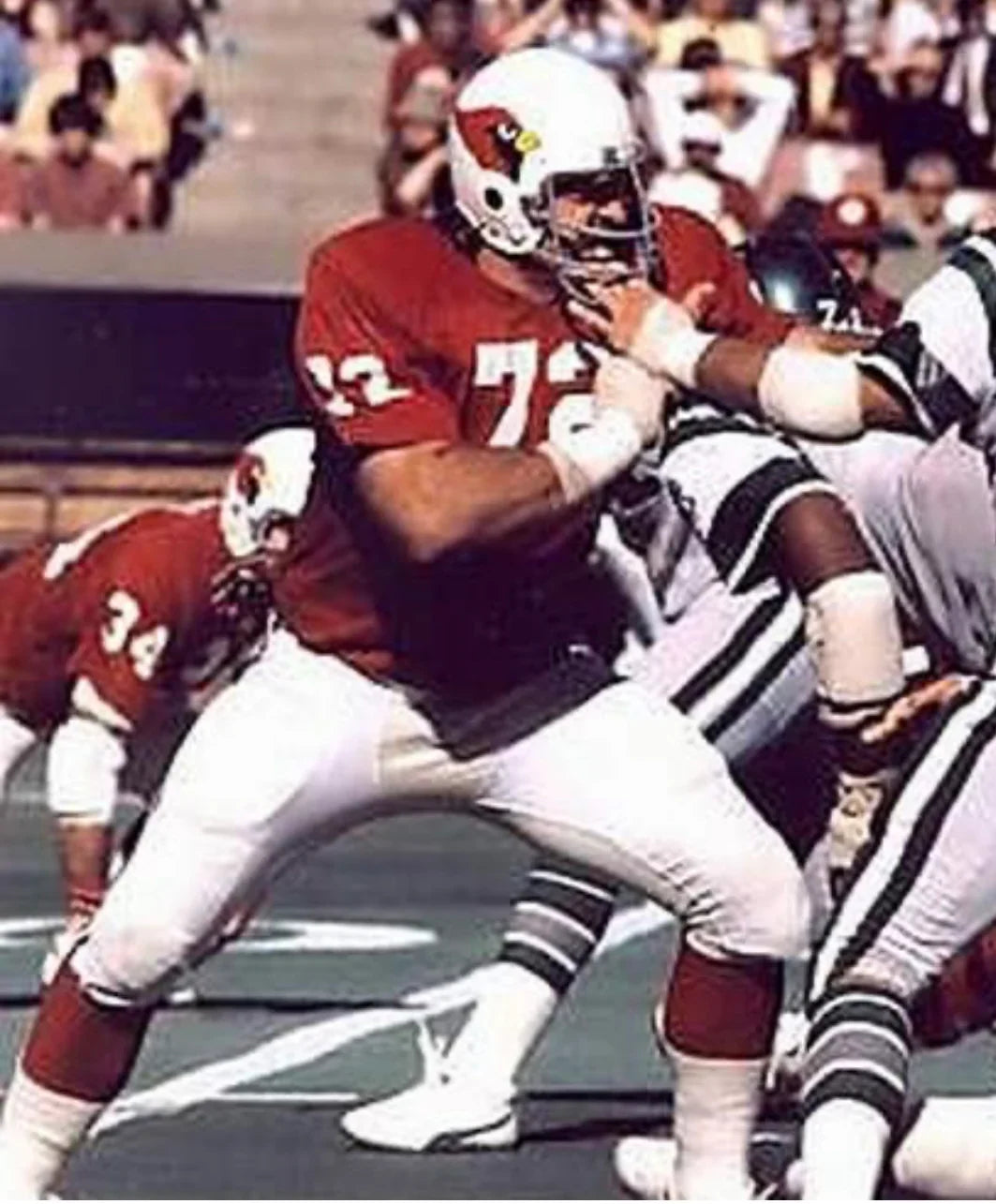 Dan Dierdorf St. Louis Cardinals NFL Mitchell & Ness Jersey red product image 4, provided for visual reference and product