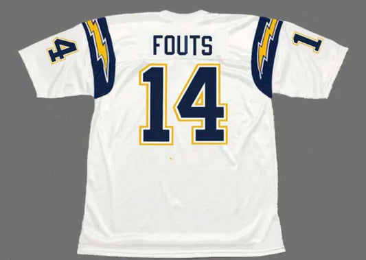 Dan Fouts San Diego Chargers Jersey Mitchell & Ness white product image 1, provided for visual reference and product detail