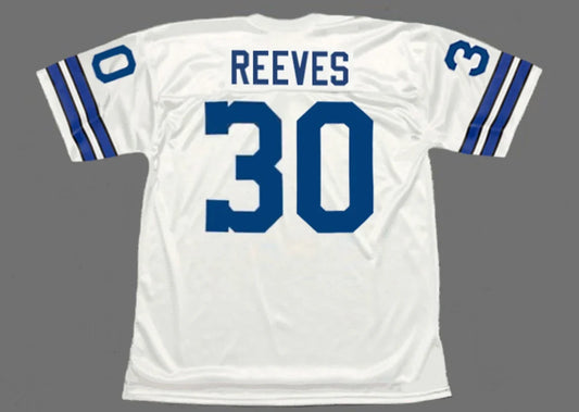 Dan Reeves Dallas Cowboys Official NFL Jersey Mitchell & Ness white product image 1, provided for visual reference and