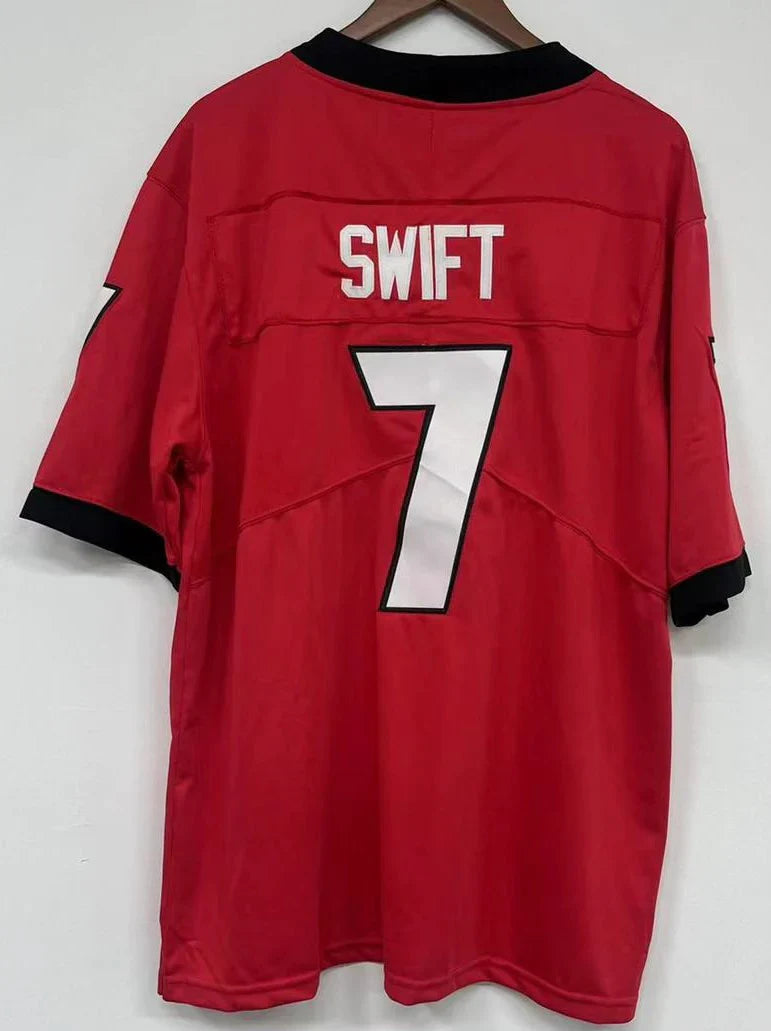 D'Andre Swift Georgia Bulldogs Jersey red product image 2, provided for visual reference and product detail review