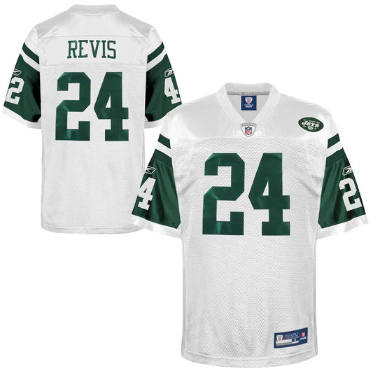 Darrelle Revis New York Jets Official NFL Reebok Jersey White product image 1, provided for visual reference and product