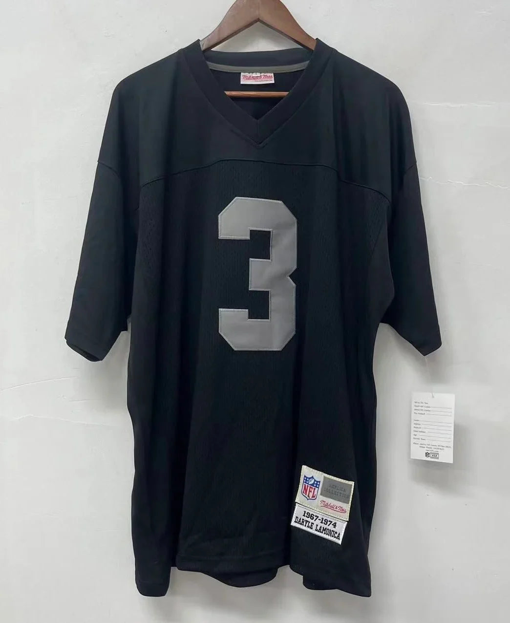 Daryle Lamonica Oakland Las Vegas Raiders Mitchell & Ness Jersey product image 2, provided for visual reference and product