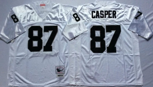 Dave Casper Oakland Raiders NFL Mitchell & Ness Jersey WHITE product image 1, provided for visual reference and product