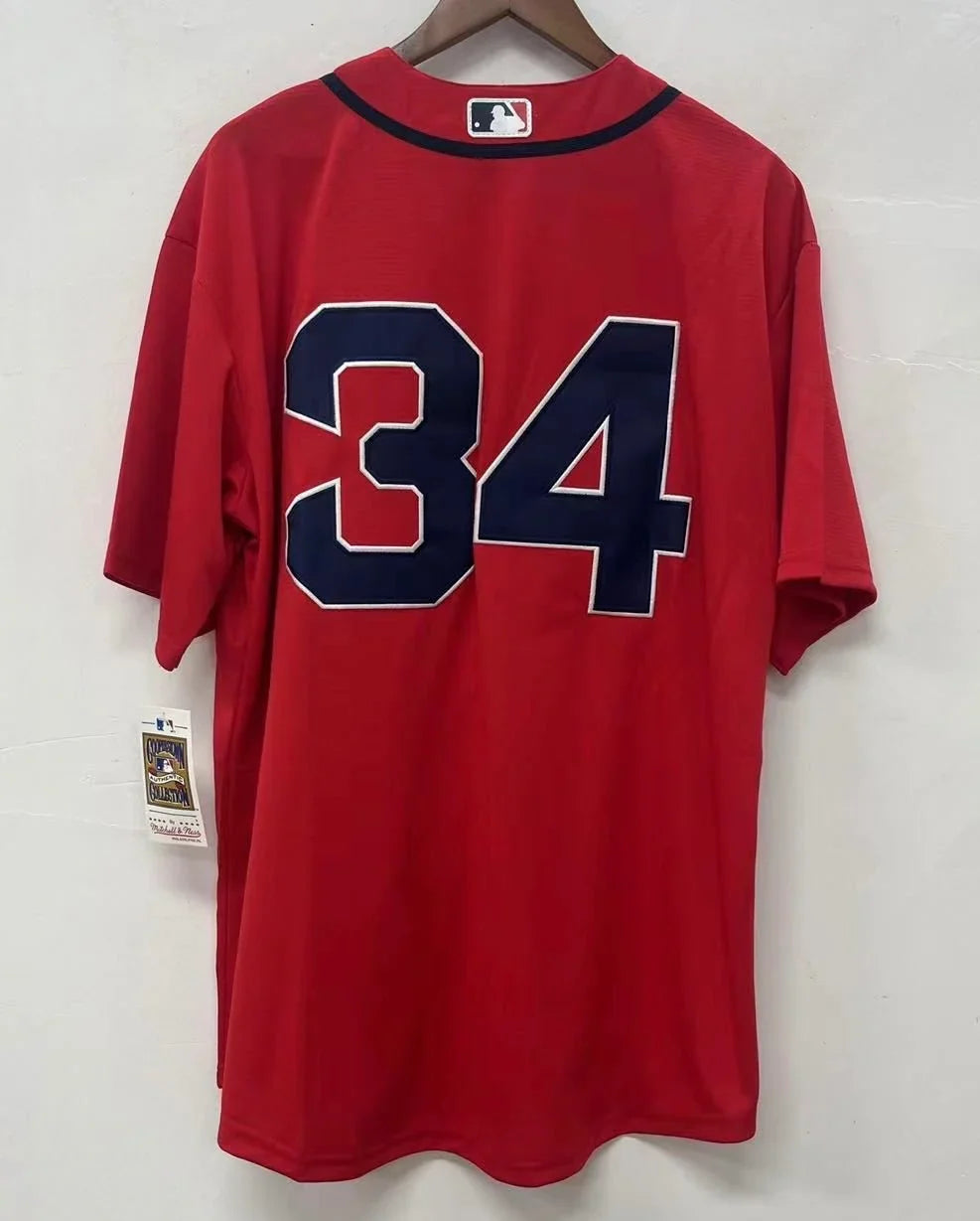 David Ortiz Boston Red Sox Official MLB Mitchell & Ness Jersey product image 1, provided for visual reference and product