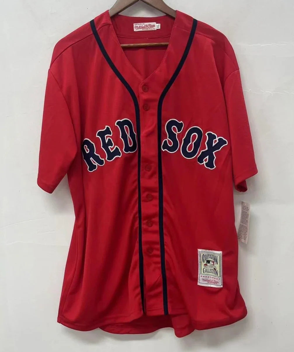 David Ortiz Boston Red Sox Official MLB Mitchell & Ness Jersey product image 2, provided for visual reference and product
