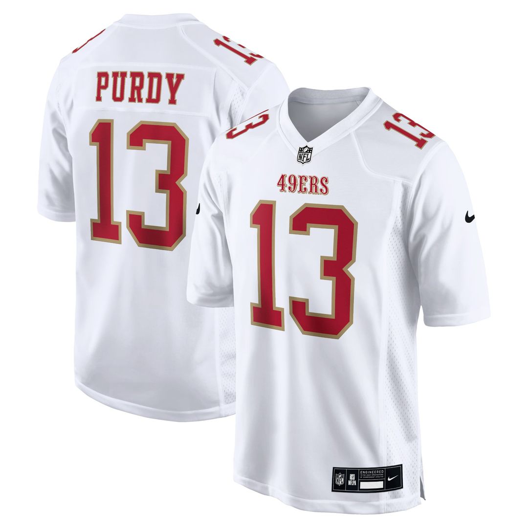Men's San Francisco 49ers Brock Purdy Nike Tundra White product image 4