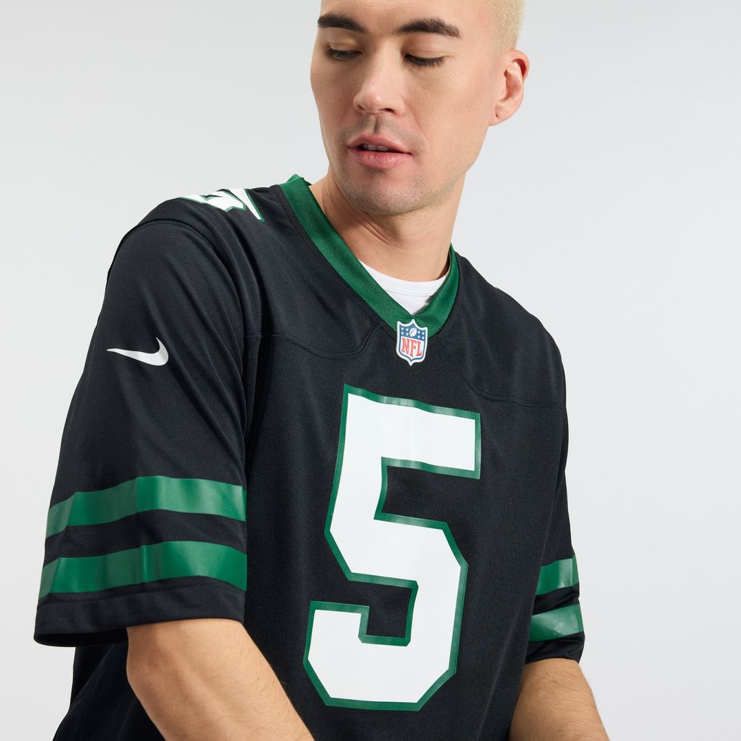 Men's New York Jets Garrett Wilson Nike Legacy Black product image 10