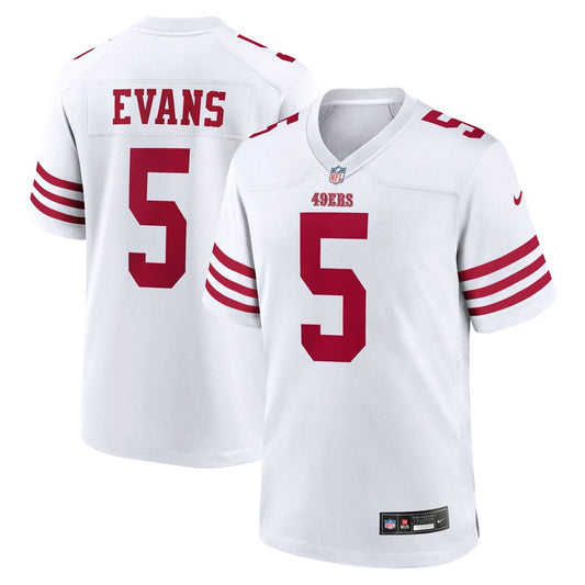 Men's San Francisco 49ers Mike Evans Nike White Game Jersey product image 1