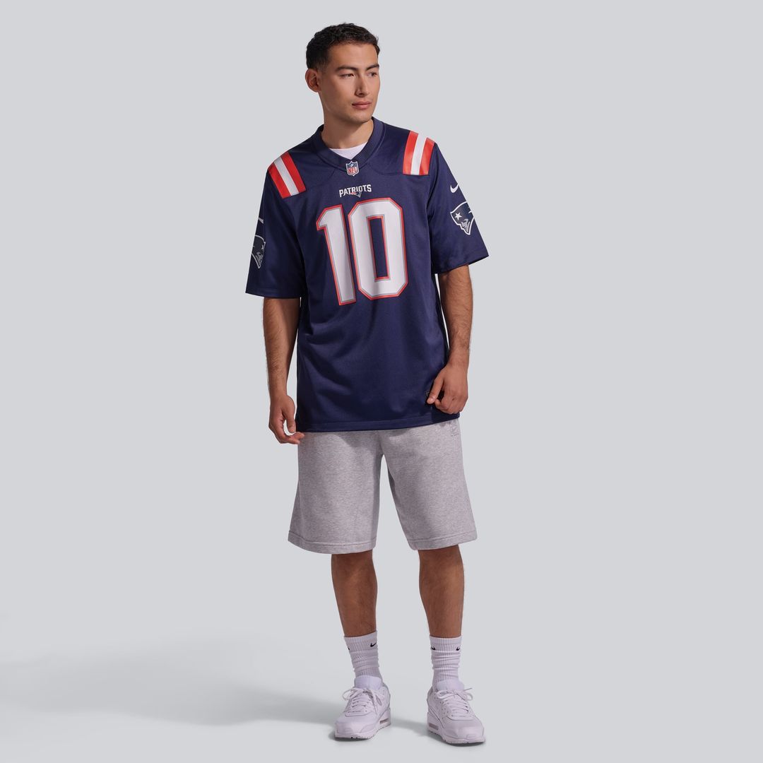 Men's New England Patriots Drake Maye Nike White Player product image 10