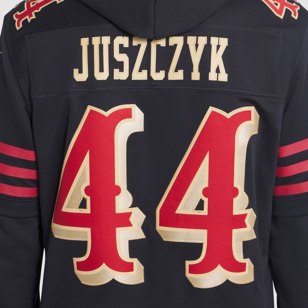 Men's San Francisco 49ers Kyle Juszczyk Nike Black product image 7