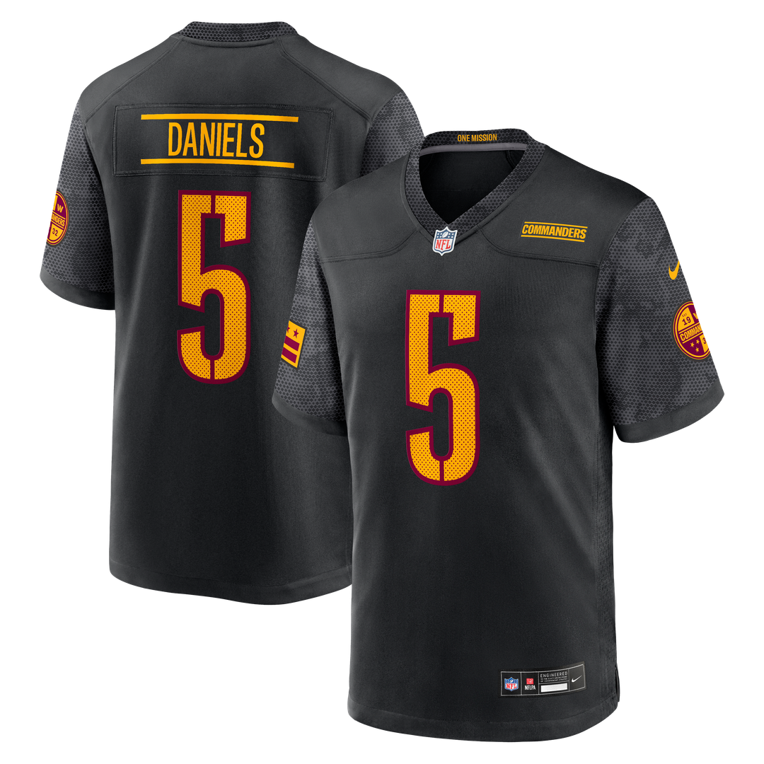 Men's Washington Commanders Jayden Daniels Nike Black product image 9
