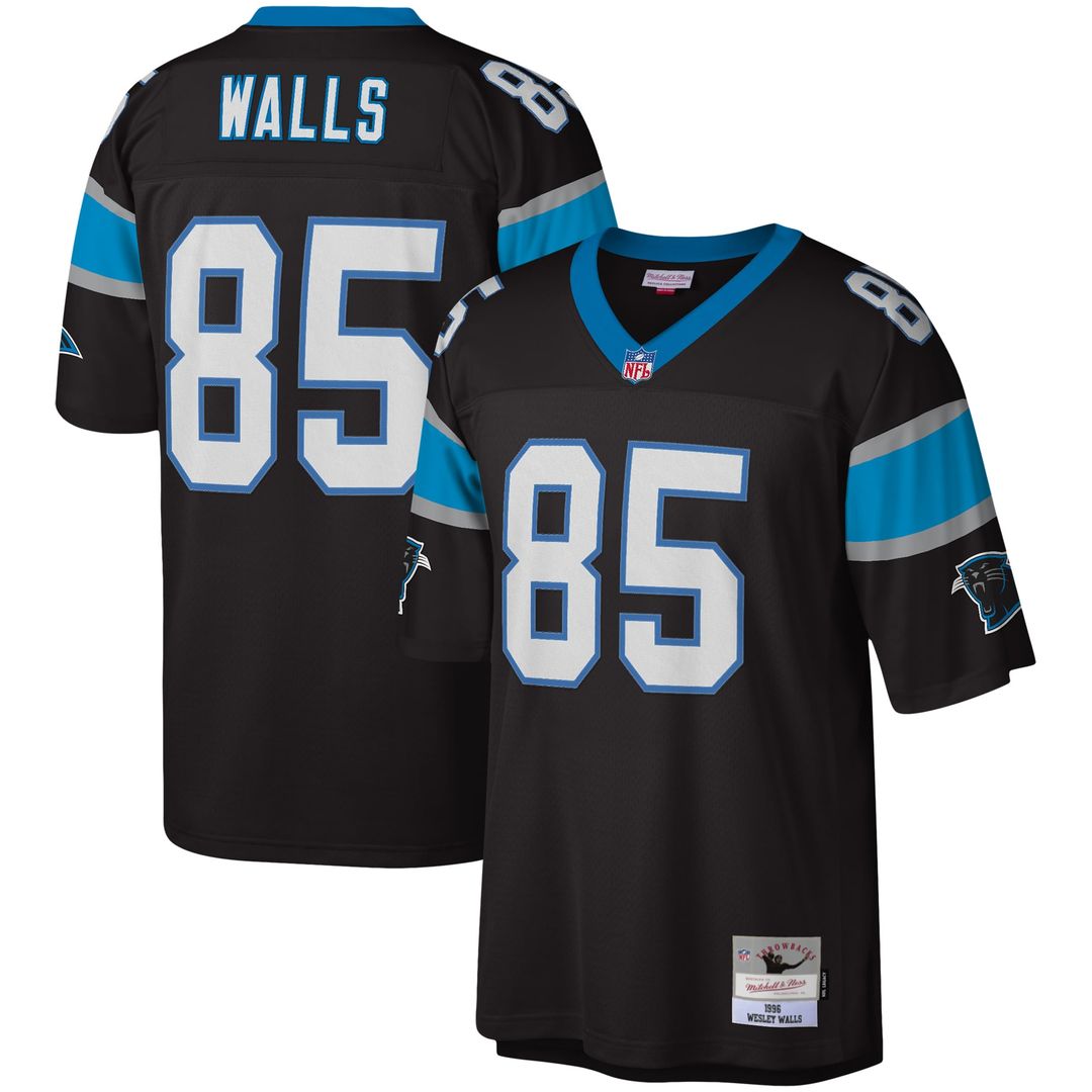 Men's Carolina Panthers Wesley Walls Mitchell & Ness Black product image 1