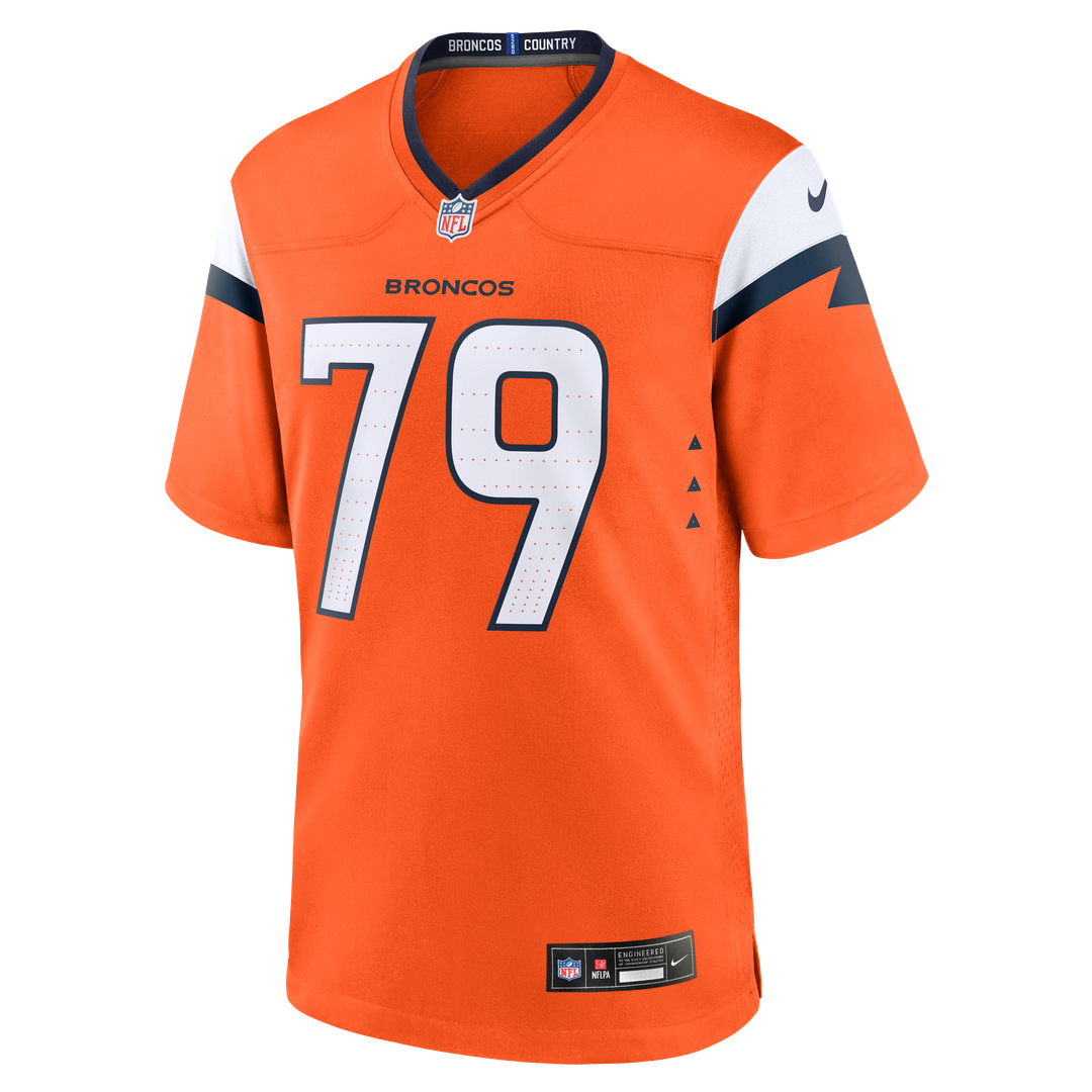 Men's Denver Broncos Matt Peart Nike Orange Team Game Jersey product image 2