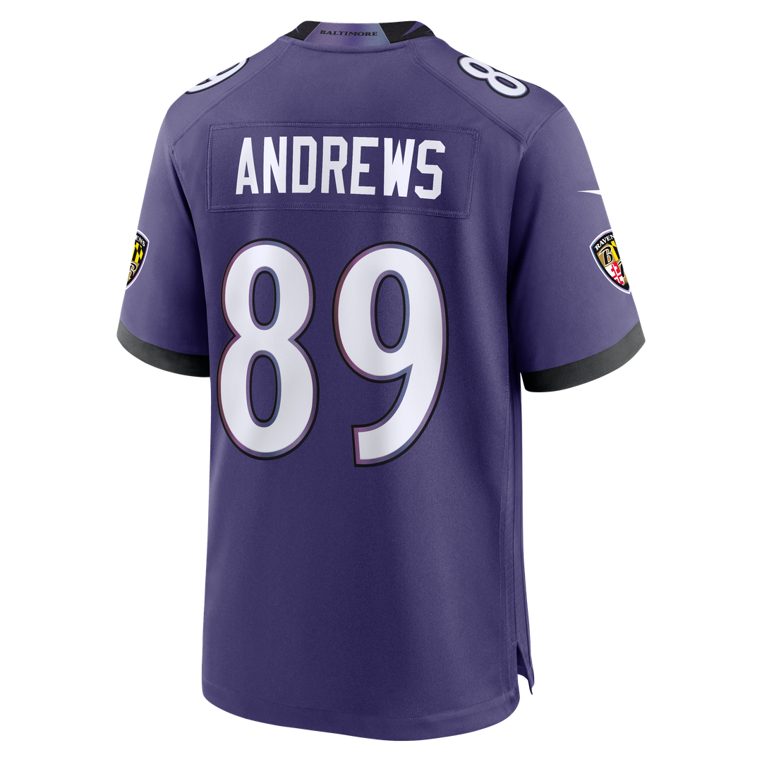 Men's Baltimore Ravens Mark Andrews Nike Purple Team Game product image 6