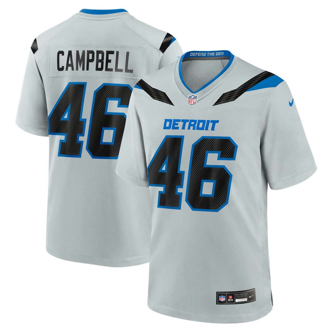 Men's Detroit Lions Jack Campbell Nike Silver 2026 product image 1