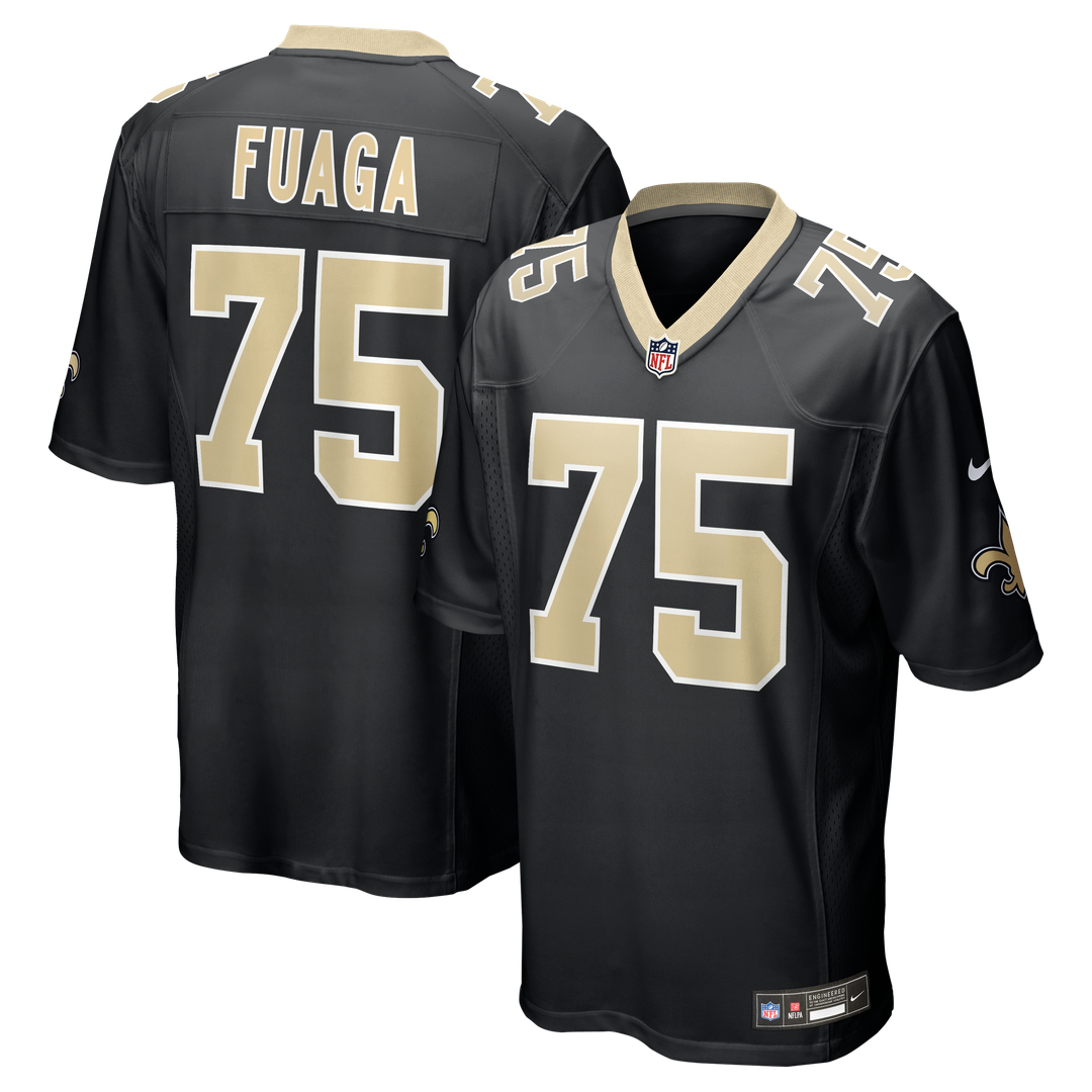 Men's New Orleans Saints Taliese Fuaga Nike Black Player product image 1