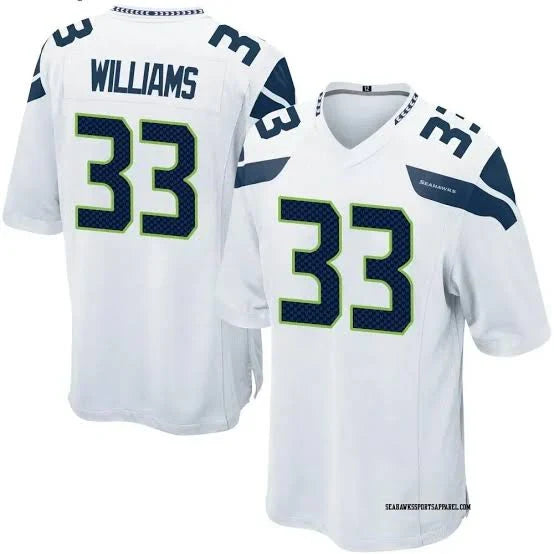 Dee Williams Seattle Seahawks Official NFL Jersey Nike white product image 1, provided for visual reference and product