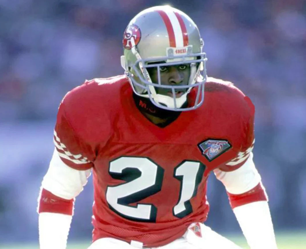 Deion Sanders San Francisco 49ers Jersey 1994 Mitchell & Ness Red product image 5, provided for visual reference and product